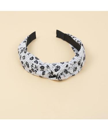 Headband for Women's Hair Hairband Adult Women Alice Headbands Knotted Elastic Headband Fashion Headbands for Women and Girl (4LvseFlowerA) - Buy Online on GoSupps.com