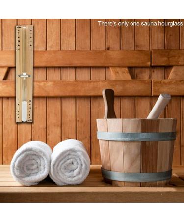 Fiacvrs 15-Minute Sauna Hourglass - Heat Resistant Wooden Timer for Perfect Relaxation - Buy Online on GoSupps.com
