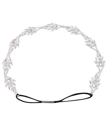 Beaupretty Bridal Headband Elegent Rhinestone Hairband Wedding Hair Accessories for Pageant Proms Birthday Party