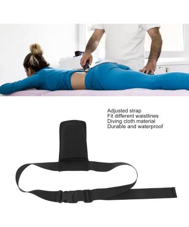 Adjustable Massage Bottle Holster | Waterproof Waist Bag for Spa & Salon | Customized Massage Oil Bag - Black - Buy Online on GoSupps.com