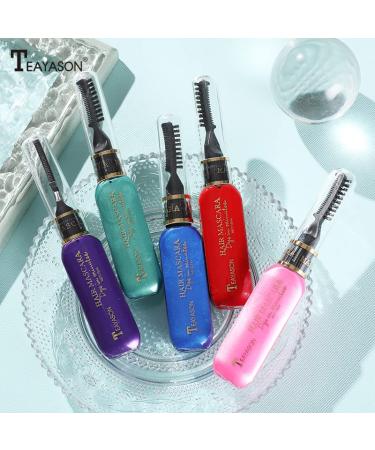 MIESCHER Colored Temporary Hair Mascara - Non-toxic Instant Hair Color Dye Stick for Girls & Women - Washable Chalk Rainbow Hair Mascara - Tender Pink Shade for Party Cosplay - Buy Online on GoSupps.com