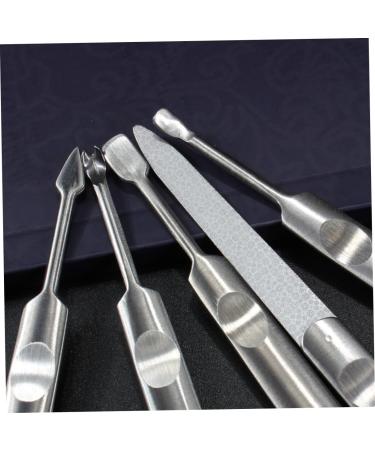 POPETPOP Cuticle Pusher removal fork dead skin fork manicure tools dead skin remover cuticle trimmer Stainless steel pusher Nail Tools medium As Shown - Buy Online on GoSupps.com