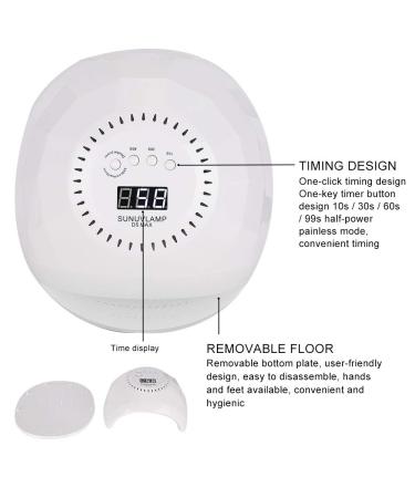 120W Professional Nail Lamp - LED UV Nail Dryer for Quick Drying & Curing - Inductive Manicure Tool for Salons (EU Connector) - Buy Online on GoSupps.com