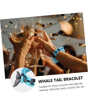 ABOOFAN 1pc Whale Tail Bracelet Nautical Rope Bracelets Simple Style Bangle Sailing Bracelet Braided Bracelets Ring Bracelet Creative Wristband Lovers Adjustable Armband Silica Gel - Buy Online on GoSupps.com