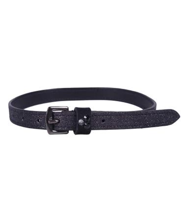 ARBO-INOX - Spur straps - shimmering leather - with rhinestones one size riding (black)