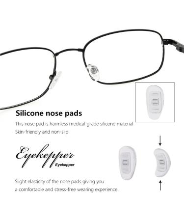 Eyekepper Bendable Titanium Reading Glasses for Men & Women - Silver +2.00 Readers - Buy Online on GoSupps.com