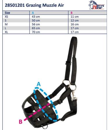 Harry's Horse Nylon/Rubber Muzzle - Black Food Brake for Colic & Grazing | International Shipping Available - Buy Online on GoSupps.com