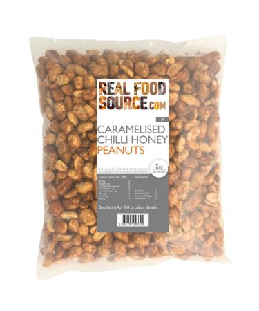 RealFoodSource Caramelised Chilli Honey Peanuts 1kg