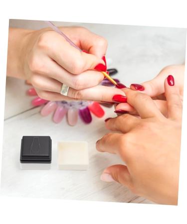 DOITOOL Nail Practice Stamp Durable Nail Stamper Nail Art Salon Practice Supply Painting Practicing Stamper Nail Art Practice Stamp-pad Nail Art Supply White Manicure Plastic - Buy Online on GoSupps.com