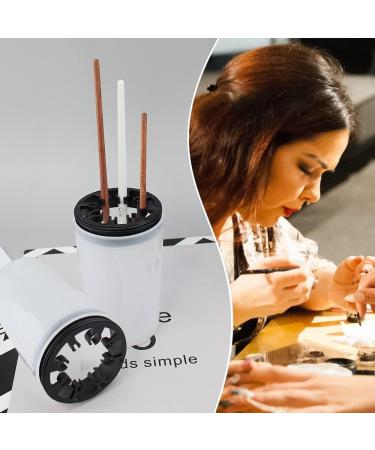 8 Slot Nail Art Brush Cleaner Cup Multipurpose Pen Polish Remover Cleanser Cup Nail Art Tip Brushes Holder Remover Cup for Nail Salon - Buy Online on GoSupps.com