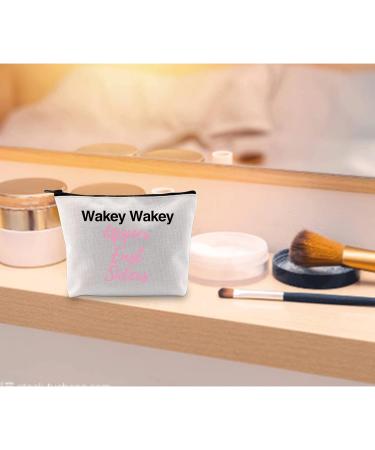 Gossip Girl Inspired Cosmetic Bag - Wakey Wakey Upper East Siders Gift for BFF | International Shipping Available - Buy Online on GoSupps.com