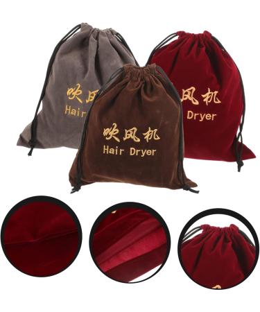 Healeved 6 Pcs Hair Dryer Storage Bag Travel Hair Dryer Blow Dryer Bag Drawstring Fabric Wine Bag - Buy Online on GoSupps.com