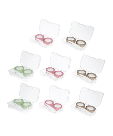 JECOMPRIS 8S contact lens container contact lenses tweezers pearl case for contact lenses carrying bag for contact lens eye color contacts communication box plastic men and women main
