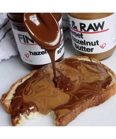 Fine & Raw Organic Hazelnut Butter Spread 8oz - Vegan & Organic Sweet Hazelnut Spread - Buy Online on GoSupps.com