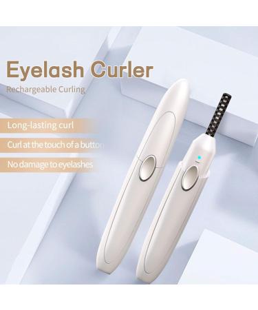 kivrimlarv Electric Eyelash Curler - USB Rechargeable Warmer | USB Wand Curler with Ergonomic Design Quick Warm-Up Three- Temperature Contro - Buy Online on GoSupps.com