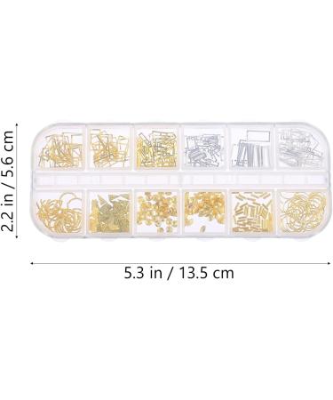 2 Boxes Nail Art Accessories Hollow Nail Art Studs Manicure Sequins Gold Nail Charms Rhinestone Stickers Nail Art Decoration Exquisite Manicure Decors Gem 3d Zinc Alloy Metal - Buy Online on GoSupps.com