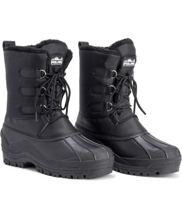 POLAR Men's Nylon Winter Duck Boots - Size 11 Black - Buy Online on GoSupps.com