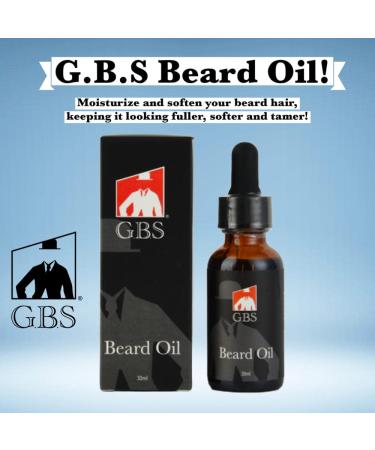 Shop G.B.S Beard Styling Kit - Scissors Boar Bristle Brush Citrus Beard Oil & Folding Razor for Perfect Grooming - Buy Online on GoSupps.com