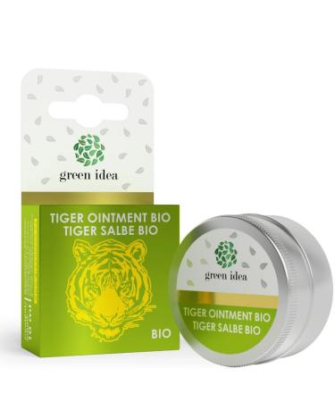 Green Idea - Pommade Tigre Naturelle avec Huile Nasale 10 ml - Pommade aux Herbes avec Beurre de Karit Huile de Coco et Cire d'Abeille Huile Essentielle d'Eucalyptus - Baume du tigre