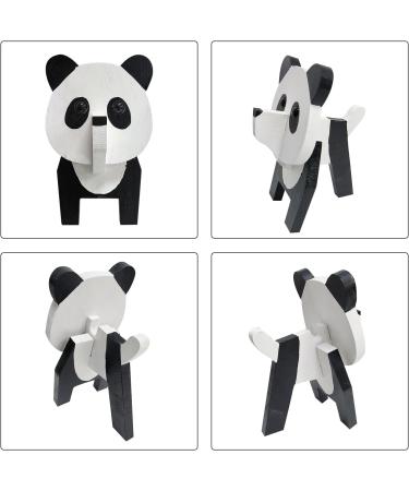 3D Panda-Shaped Wooden Glasses Holder - Creative Spectacle Stand & Desk Decoration - Buy Online on GoSupps.com