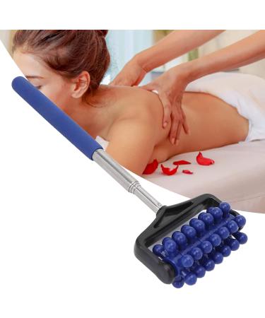 Verdant Touch Adjustable Massage Back Roll - Telescopic Muscle Roller for Relaxation | Dark Blue - Buy Online on GoSupps.com