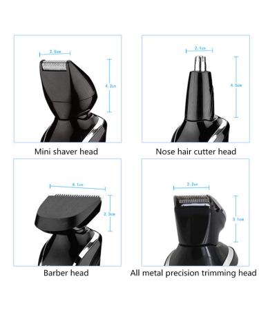 Professional Men's Hair Trimmer Kit - Electric Clipper with LED Display & Multi-Grooming Tools for Beard Body & Nose Hair - Buy Online on GoSupps.com
