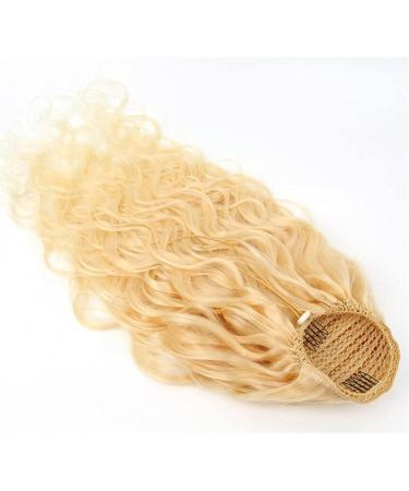 Hair Chignon 10-24 Inches Long Curly Wavy Ponytail Hair Extensions with Drawstring Hair Slices Ponytail Women Blonde Wig Hair Bun Messy Bun Hair Piece (Color : DrawString Size : 16inch(40cm)) - Buy Online on GoSupps.com