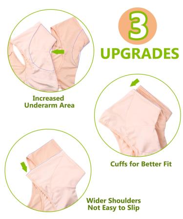 Women's Underarm Sweat Pads & Vest Set - 50 Pairs Armpit Sweat Shields for Women - Washable & Reusable for All-Day Protection - Buy Online on GoSupps.com