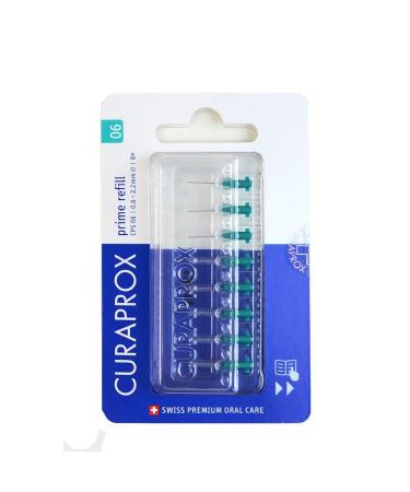 Curaprox Swiss CPS 06 Prime Refill Interdental Brushes 8 pieces blue
