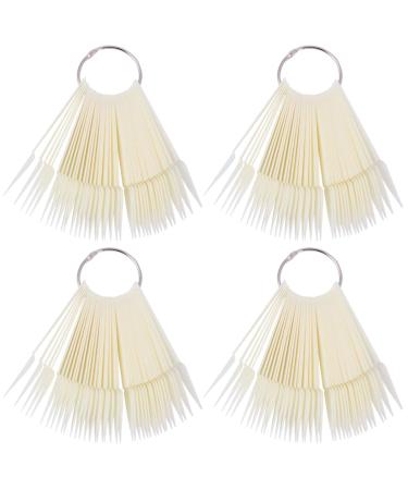 Frcolor 160 piece Nail Display Sticks Nail Art Tips Display Polierbrett Display Exercise Sticks Tool Stiletto nail tip pointed tip plastic nail art tips with a clapping holder