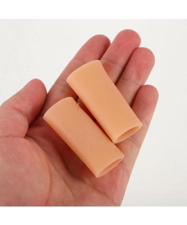 Buy Healeved 5 Pairs Gel Finger Sleeve Protectors Silicone Cushions for Finger Cracking Corns Blisters & Calluses - Comfort & Relief in Khaki | International Shipping Available - Buy Online on GoSupps.com