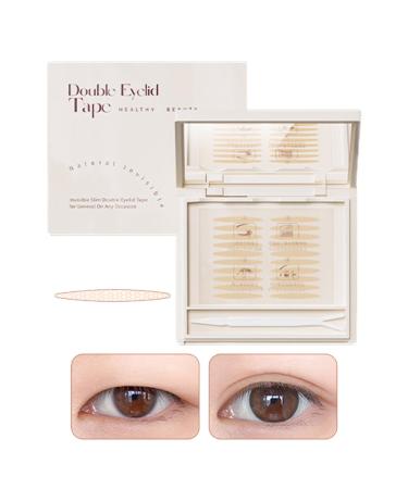 Glue- Invisible Double Eyelid Sticker Waterproof Double Eyelid Tape - Waterproof Double Eyelid Tape With Glue- Invisible And Sweatproof Design For Sagging Drooping M Olive (120 Stickers)
