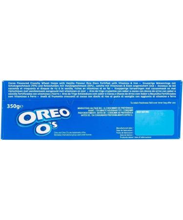 2 x Oreo O's Cereal Cereal with Cocoa and Vanilla Flavour | Enriched with Vitamins & Iron 350 g Breakfast Cereal | Snack Anytime | Share Pack |Delicious Crunchy Cocoa Hoops | Sold by EPL - Buy Online on GoSupps.com