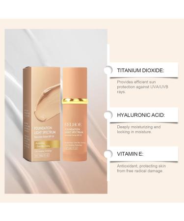 Choin Changing Foundation Color-Changing Makeup | Warm Liquid Cream 30ml | Makeup Base Full Coverage Base All-Day Wear - Buy Online on GoSupps.com