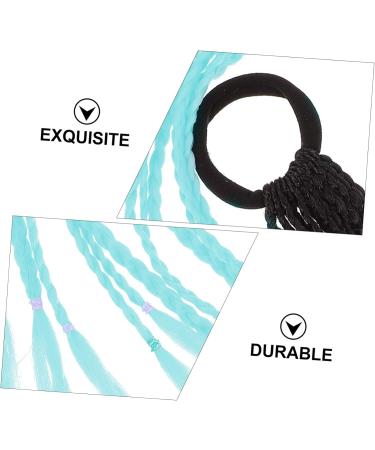 Housoutil Ponytail Braids Wigs Colorful Crochet Braids Synthetic Hair Braids Afro Curly Hair Ties Colorful Hair Braids Hair Bands Premium Hairpiece Silk Soft - Buy Online on GoSupps.com