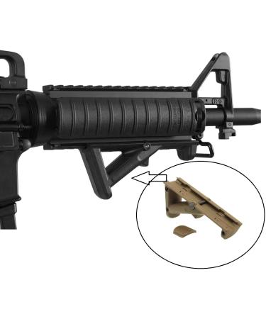 Buy Weapon Grip Long Angled Fore Grip for Weaver Rails (20-23mm) - FDE | International Shipping Available - Buy Online on GoSupps.com