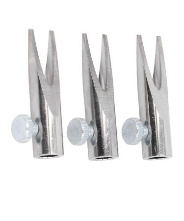 Aluminum Alloy U Shaped Slot Eyebrow Pencil Sharpening Tool with Detachable Cover Eyeliner Sharpeners Eyebrow Sharpening Tool for Beginners (Silver)