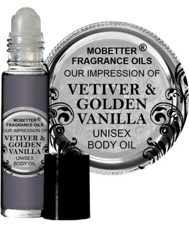 MOBETTER FRAGRANCE OILS Our Impression of Vetiver & Golden Vanilla Unisex Body Oil (10ml Roll On)