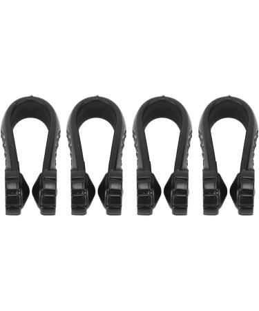 Manual Acupressure Clip Set - Flower-Shaped Relaxation Clips for Migraines - 4 Pieces - Universal Safety Design (Black) - International Shipping - Buy Online on GoSupps.com
