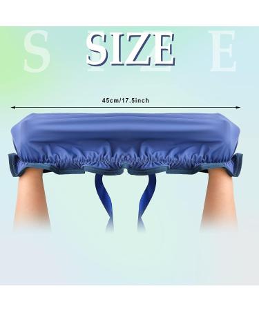 UV Protection Tanning Face Mask & Hair Cap Set for Women - Blue/Pink - 4 Pieces | Salon Quality - Buy Online on GoSupps.com