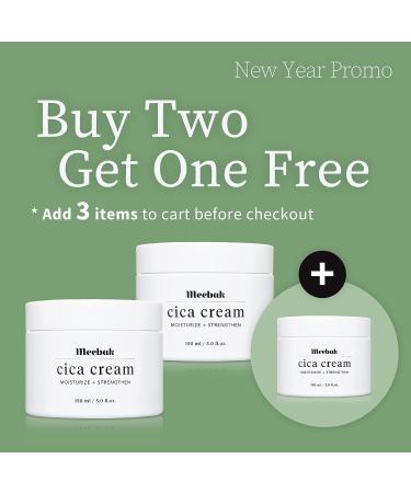 Meebak Cica Face Moisturizer for Women - Anti-Aging Korean Cream for Neck, Chest - Day and Night - 5 fl oz - Buy Online on GoSupps.com
