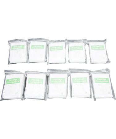 Emergency Triangular Bandage - 10 Pcs Thick Non-Woven 22x12x7 cm for First Aid - Buy Online on GoSupps.com