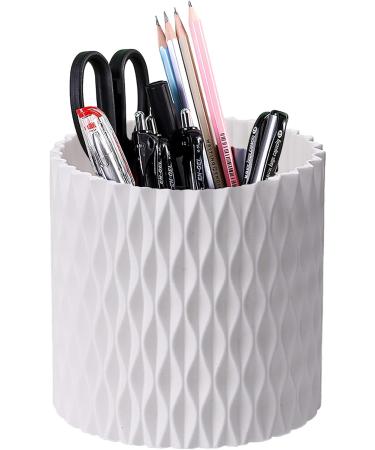 360 Makeup Brush Holder - Pencil Holder for Office Supplies | Swivel Organizer for Desk 360-Degree Rotating Multi-Functional Holder Home Office Art Supply Storage Box Puchen White - Buy Online on GoSupps.com