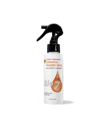 BIO7 INTENSIVE BOOSTER SPRAY WITH ACTIGRO + SUPERFOODS 4 Fl Oz Essential Therapeutic-Grade Herbs Superfood-Driven Vitamin to Foster Faster Hair Growth While Nourishing Thinning Hair Reduce Hair Loss Nourish Hair Shaft Rejuvenate Hair Follicles Prevent Hai