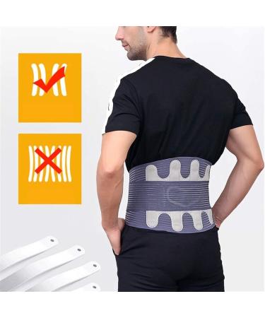 Samnuerly X-Large Lumbar Support Belt | Adjustable Compression & Breathable Protection | Thermal Lower Back Support with Retaining Straps - Buy Online on GoSupps.com
