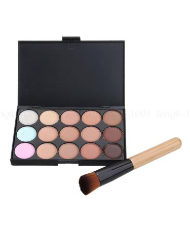 Buy Boolavard 15 Color Concealer Palette Kit with Free Brush - Best Contour Face Cream for Flawless Makeup - International Shipping Available - Buy Online on GoSupps.com