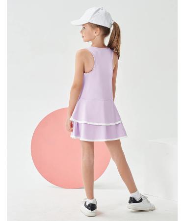 JACK SMITH Youth Girls Tennis Dress with Shorts - Light Purple, Size 6 Years - Buy Online on GoSupps.com