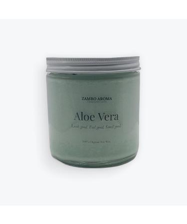 Aloe Vera Candle | 100% Soy Wax Candle | Handmade by Zambo Aroma | Refreshing and Invigorating Scent