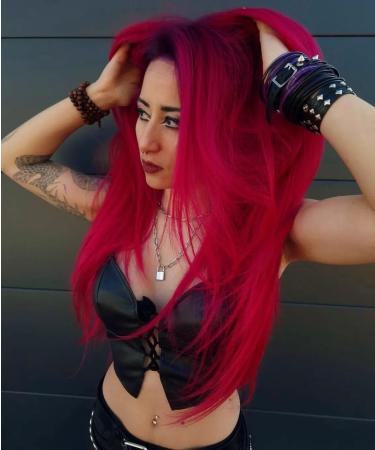 Crazy Color Vibrant Fire Semi-Permanent 4 Pack Quad Hair Dye. Highly Pigmented Pillarbox Red Conditioning & Oil Nourishing Vegan Formula | No Bleach or Ammonia | 400ml - Buy Online on GoSupps.com