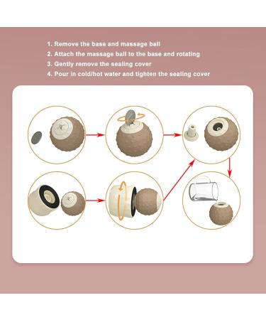 2-in-1 Foot Massage Ball & Lacrosse Balls | Hot & Cold Compress Massage Roller for Myofascial Relief & Foot Pain - Buy Online on GoSupps.com